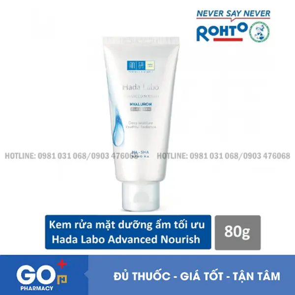 Kem rửa mặt Hada labo 80g